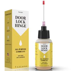 Qucship door hinge lubricant 1 oz needle oiler, upgraded squeaky door hinge lubricant, long-lasting lock lubricant for door, hinge, l