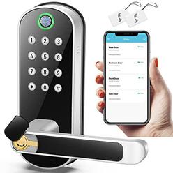sifely keyless entry door lock, keypad door lock, keyless door lock, fingerprint door lock, biometric door lock, keypad entry