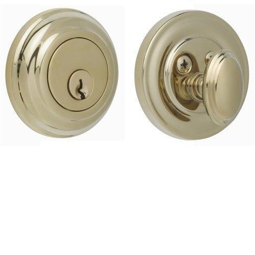 rockwell premium solid brass low profile deadbolt, durable hardware door locks, door handles, door hardware in polished brass