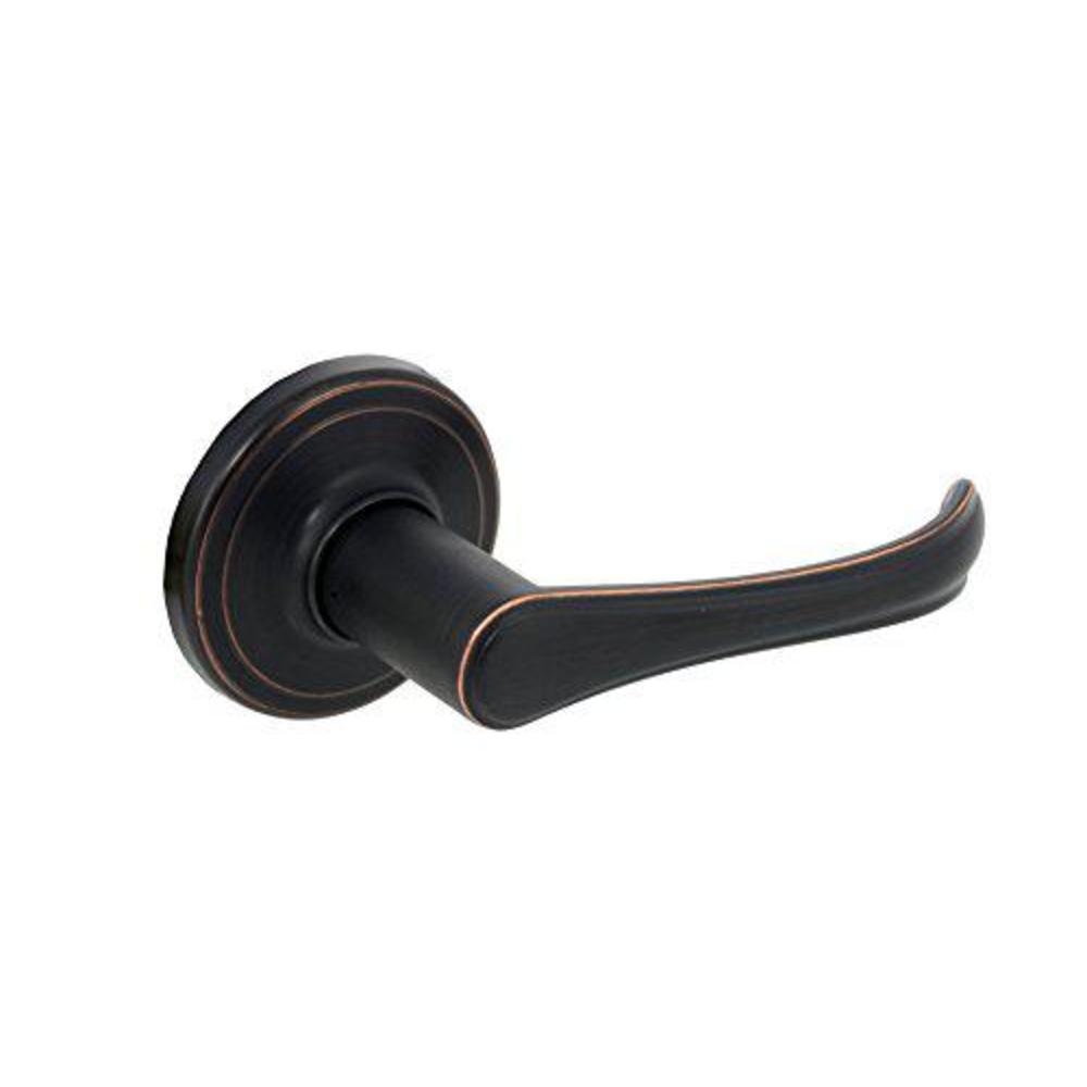 EZ-Set residential door lever type: dummy, finish: tuscany bronze