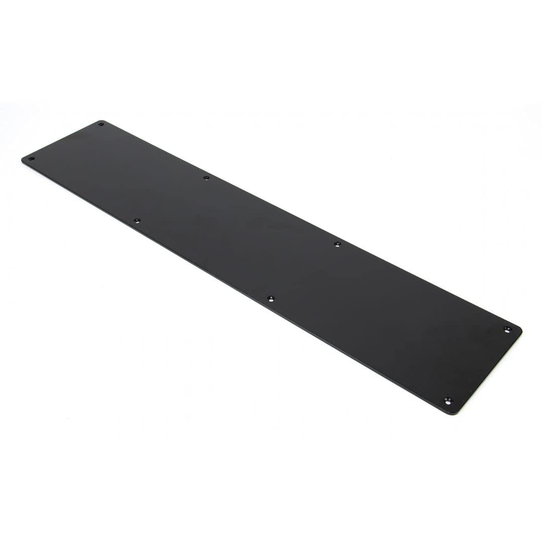 DON-JO kick plate factory- architectural metal kick plate 10"x28" (bk) black finish- fits 30" width doors-wood&metal mounting-door p