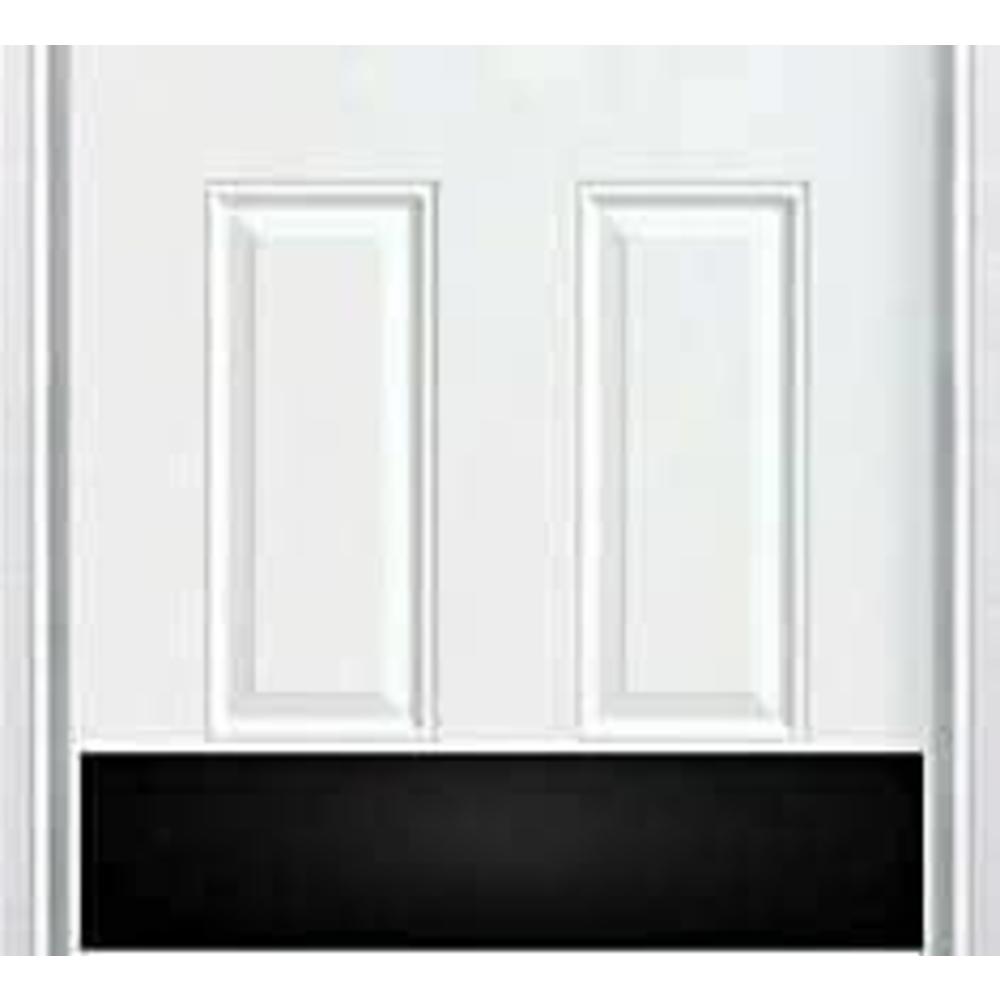 don-jo p and l door solutions-architectural metal kick plates 6x28 inch (bk) black finish- fits 30 width doors-wood mounting-