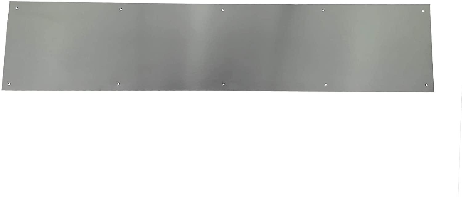 DON-JO p&l door solutions-(4) four pack metal door kick plate stainless steel finish-6"x28"-for 30" width doors-wood&metal mounting-