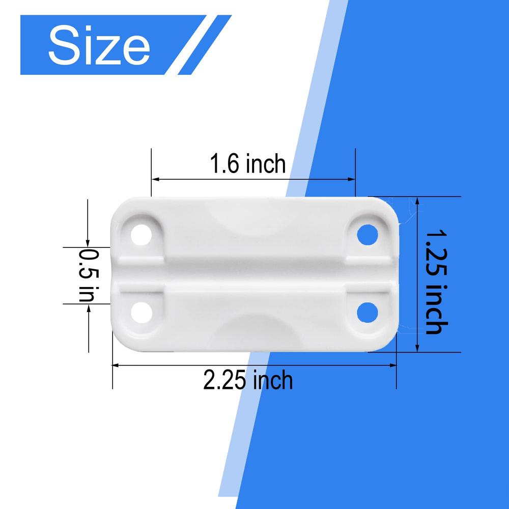 HQAPR cooler hinges for igloo ice chests, igloo cooler replacement hinges, cooler plastic hinges replacement set with screws (2)