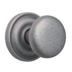 rockwell premium privacy set durable door hardware, door handles, exterior door handle in antique nickel with concealed screw