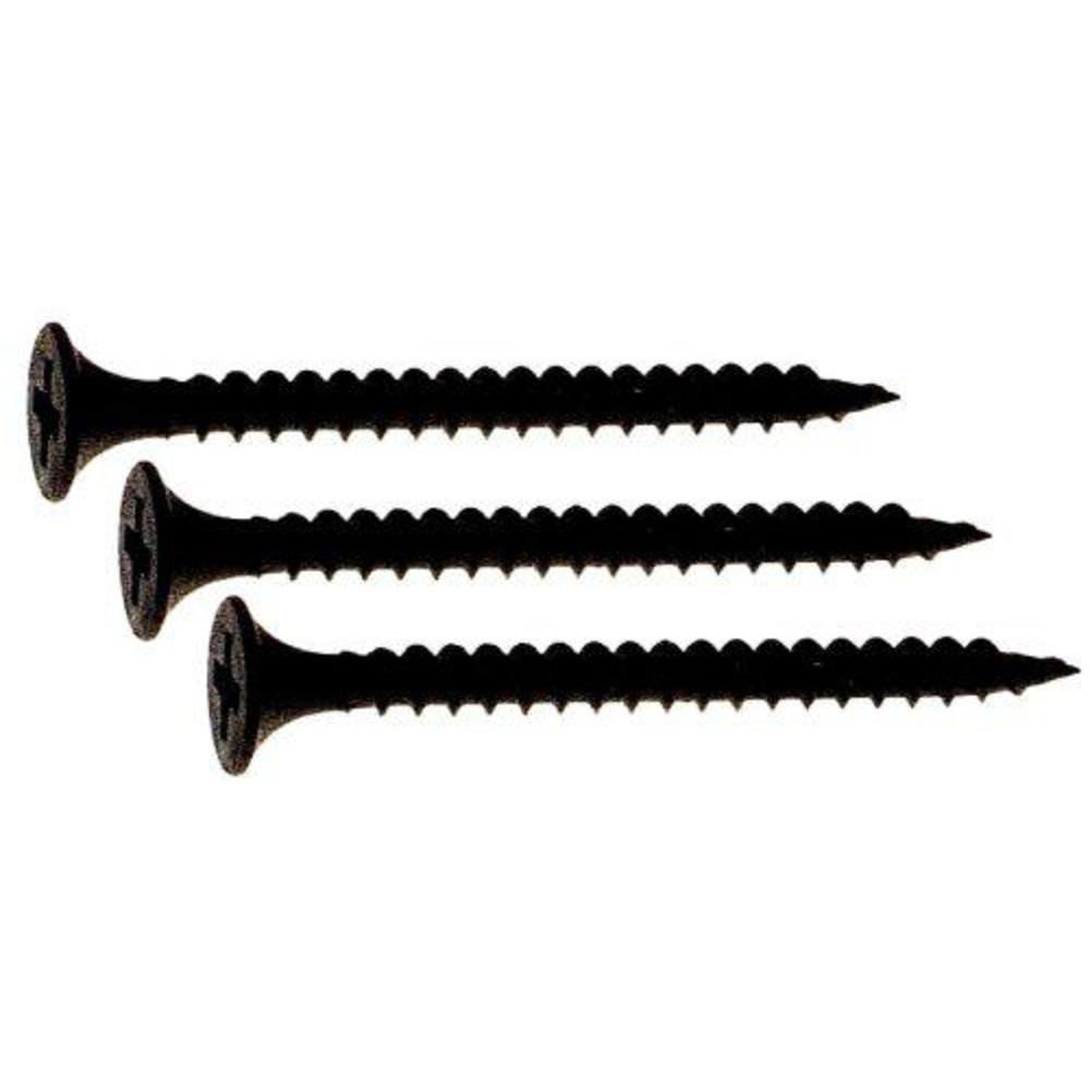 Primesource grip-rite 158dws25bk 6-by-1-5/8-inch fine thread drywall screws with bugle head, black, 25-pound bucket