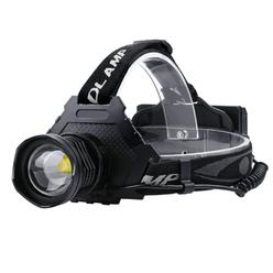 AMAKER LED Rechargeable Headlamp, 90000 High Lumens Super Bright with 6 Modes & IPX7 Level Waterproof USB Rechargeable Zoom Head