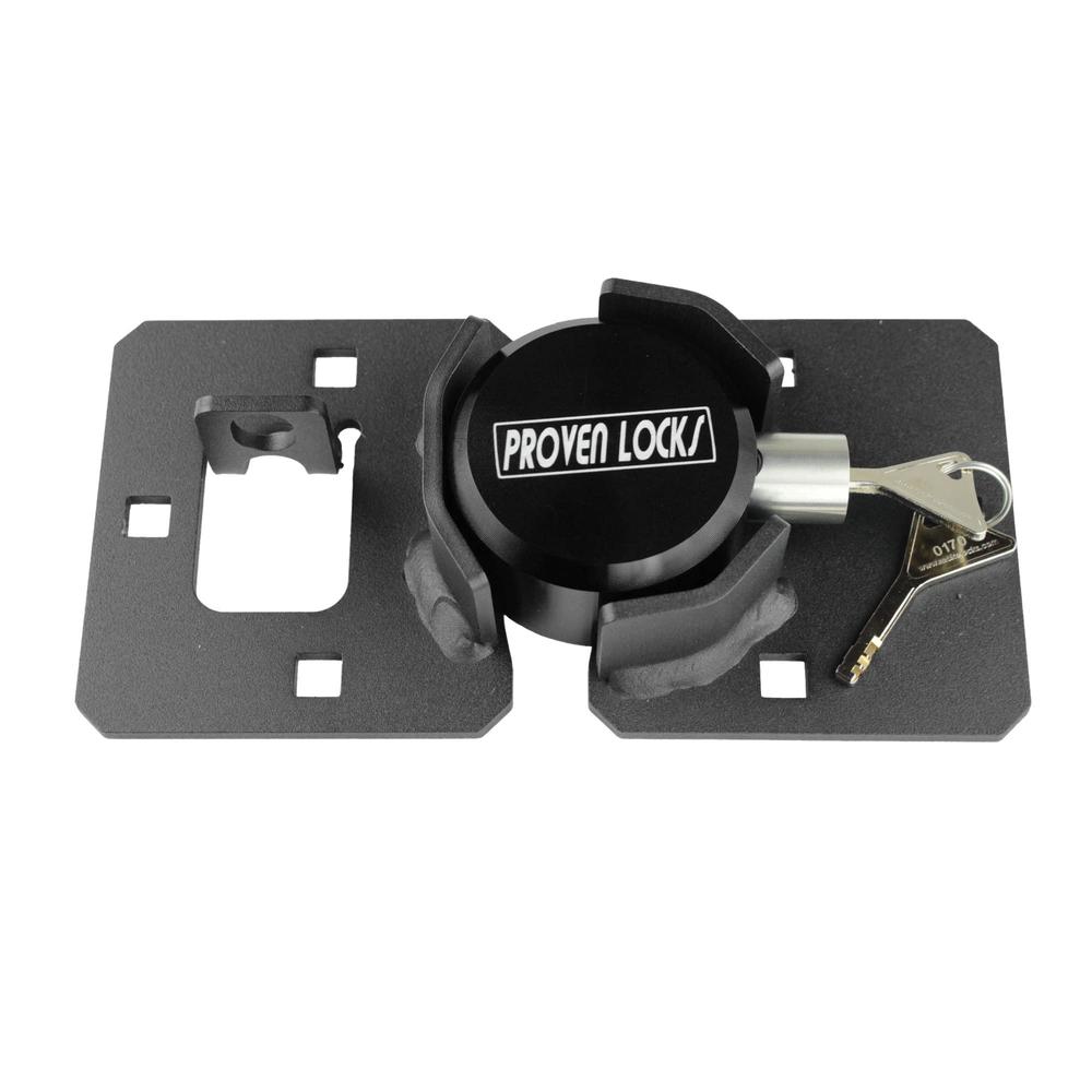 proven industries puck lock and hasp kit, storage-door lock, made in ...