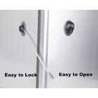 FIGEPO figepo refrigerator lock combination transparency fridge lock  freezer child safety lock door lock with strong adhesive grey