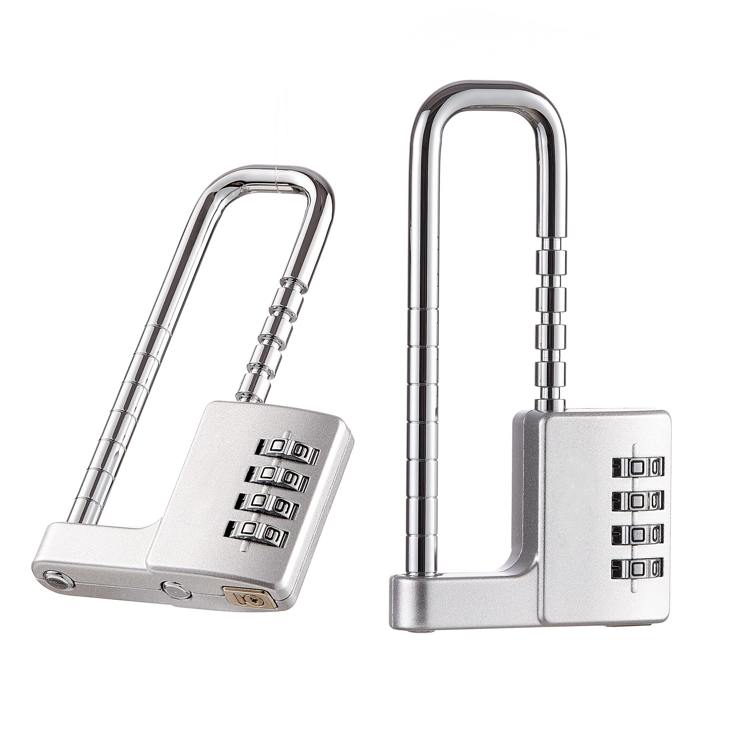 ZGSJ zgsj cabinet lock,combination padlock,stainless steel gym locker lock  code long adjustable shackle lock for outdoor, school
