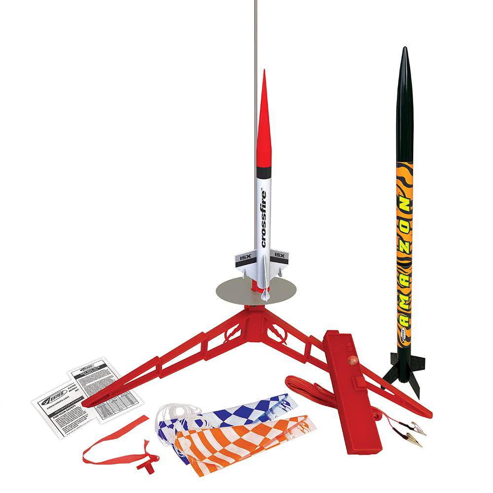estes tandem-x launch set ( and crossfire isx) orange, 30 inches