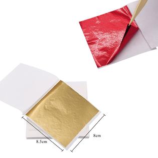 Kirin gold foil sheets, 600pcs multipurpose 8cmx8cm gold leaf paper for  arts decor,crafts,gilding,furniture