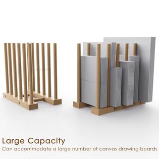UNZERO unzero art storage rack, wood storage stand for canvas