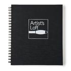 artist\'s loft michaels black hard cover watercolor pad by artist's loft,  8.5; x 11;
