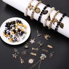 YAHPERN 710pcs+ new year beads for jewelry making, enamel happy new year  charms bulk, new year