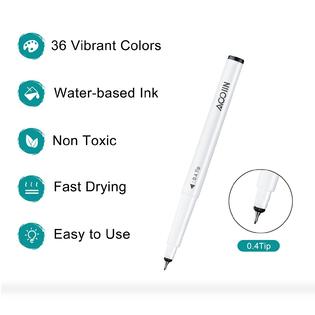 AOOIIN aooiin fine point pens for cricut maker 3/maker/explore 3/air 2, 36  pack markers pens set 0.4 tip ultimate fine point pen wri
