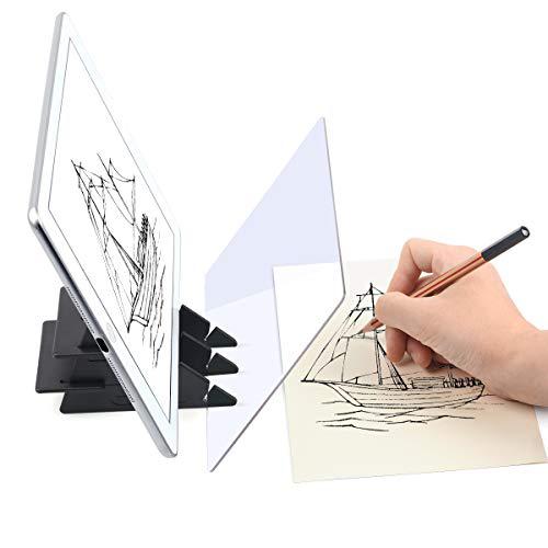 yuntec optical drawing board, portable optical tracing board image drawing board tracing drawing projector optical painting b