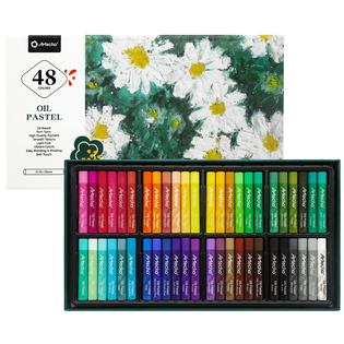 Artecho artecho oil pastels set of 48 colors, soft oil pastels for art  painting, drawing, blending, oil crayons pastels art supplies
