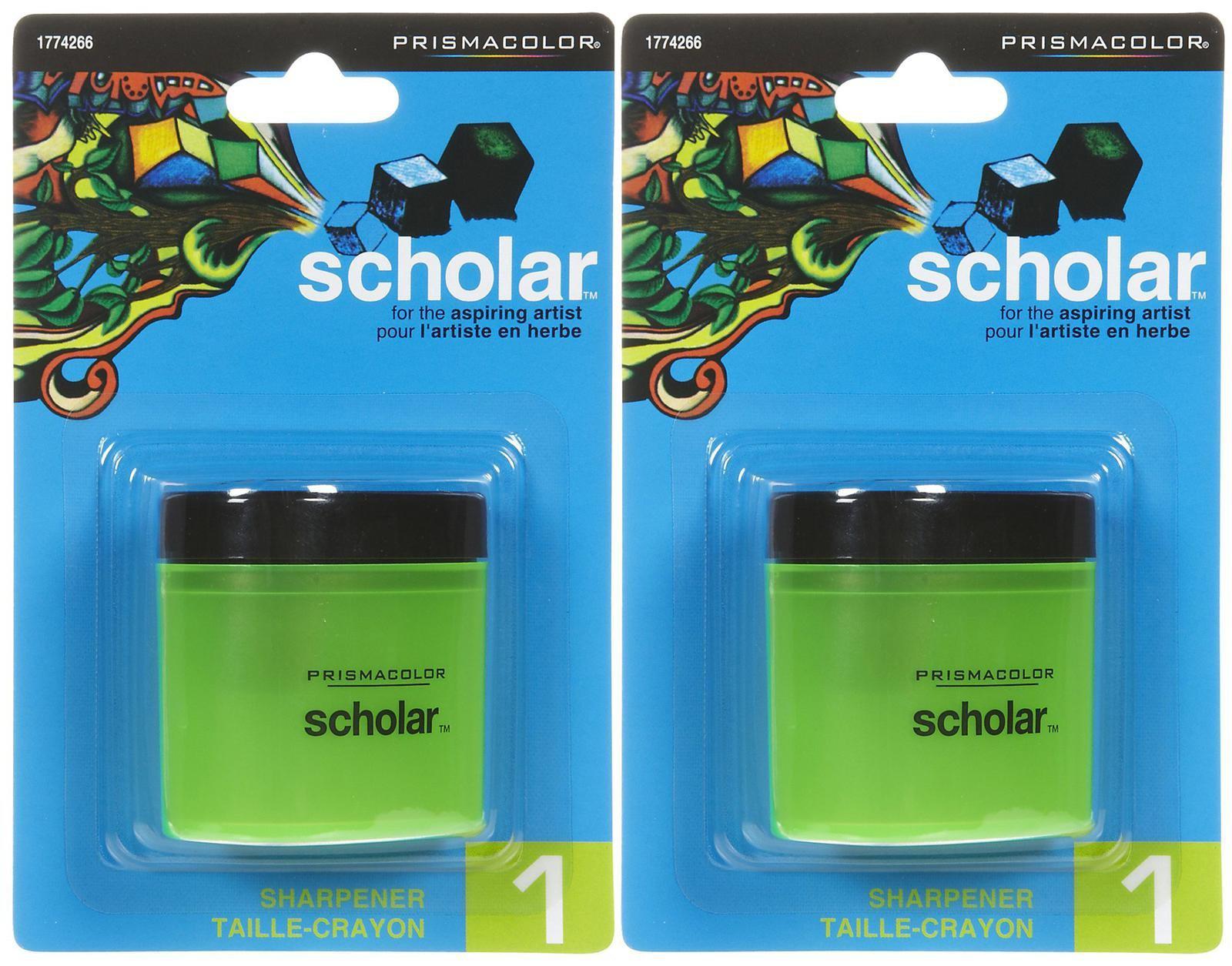 prismacolor scholar colored pencil sharpener-green, 2 pk