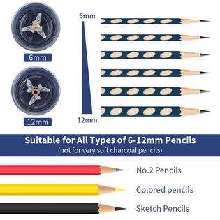 AFMAT afmat pencilsharpener, electric  pencilsharpenerforcoloredpencils,autostop,fast sharpen in 3s,large  holepencilsharpenerpluginf