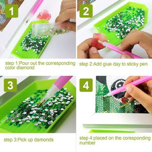 FEAYEA feayea diamond painting for kids with wooden frames-crafts
