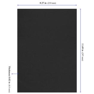 KEILEOHO keileoho 400 pack 8.5 x 11 inches black cardstock paper