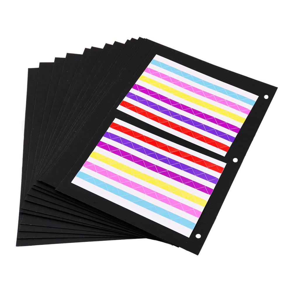 thxmadam scrapbooking black paper 26x17.5cm,20 sheets extra refill pages photo book blank paper for scrapbook photo album gue