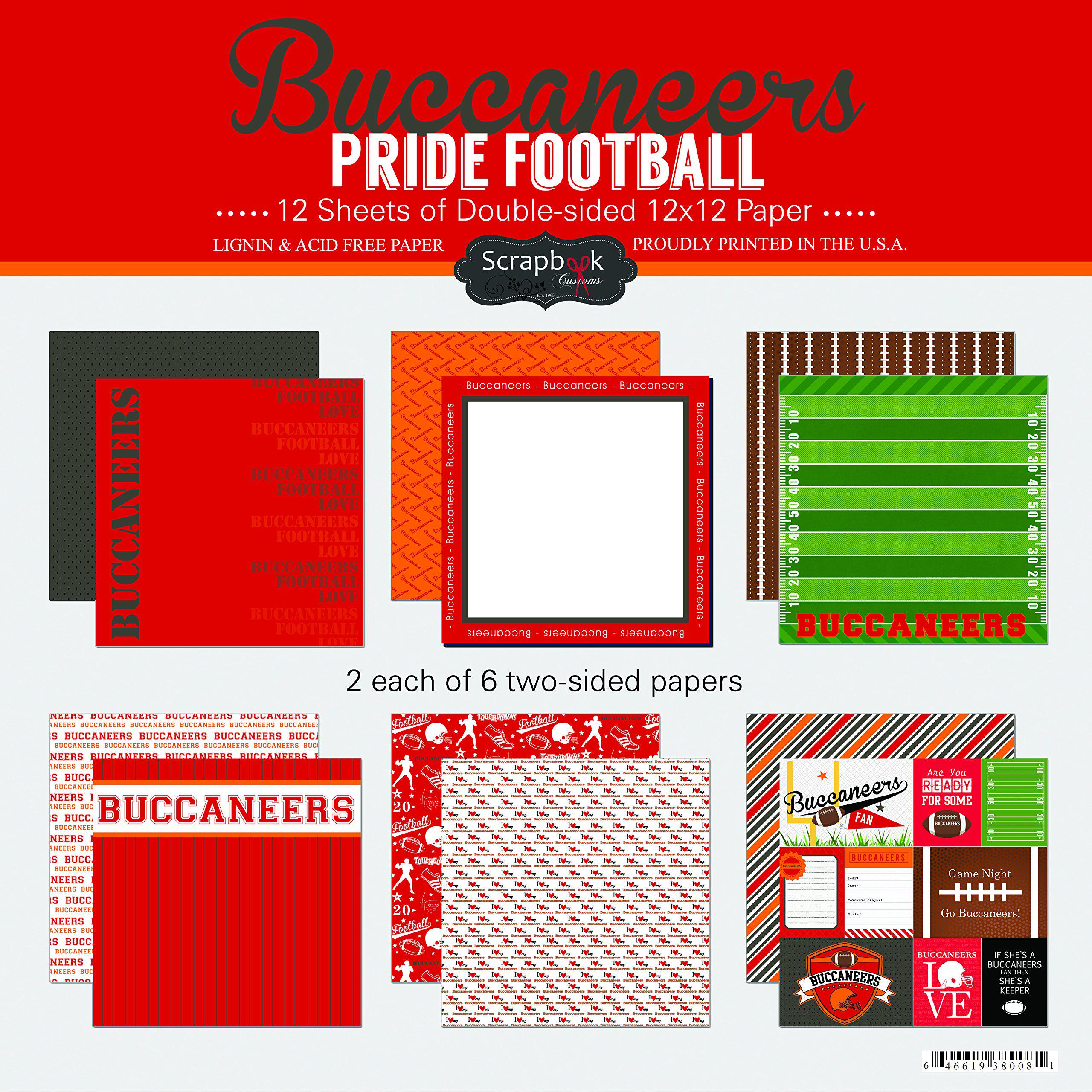 scrapbook customs buccaneers pride football scrapbook kit