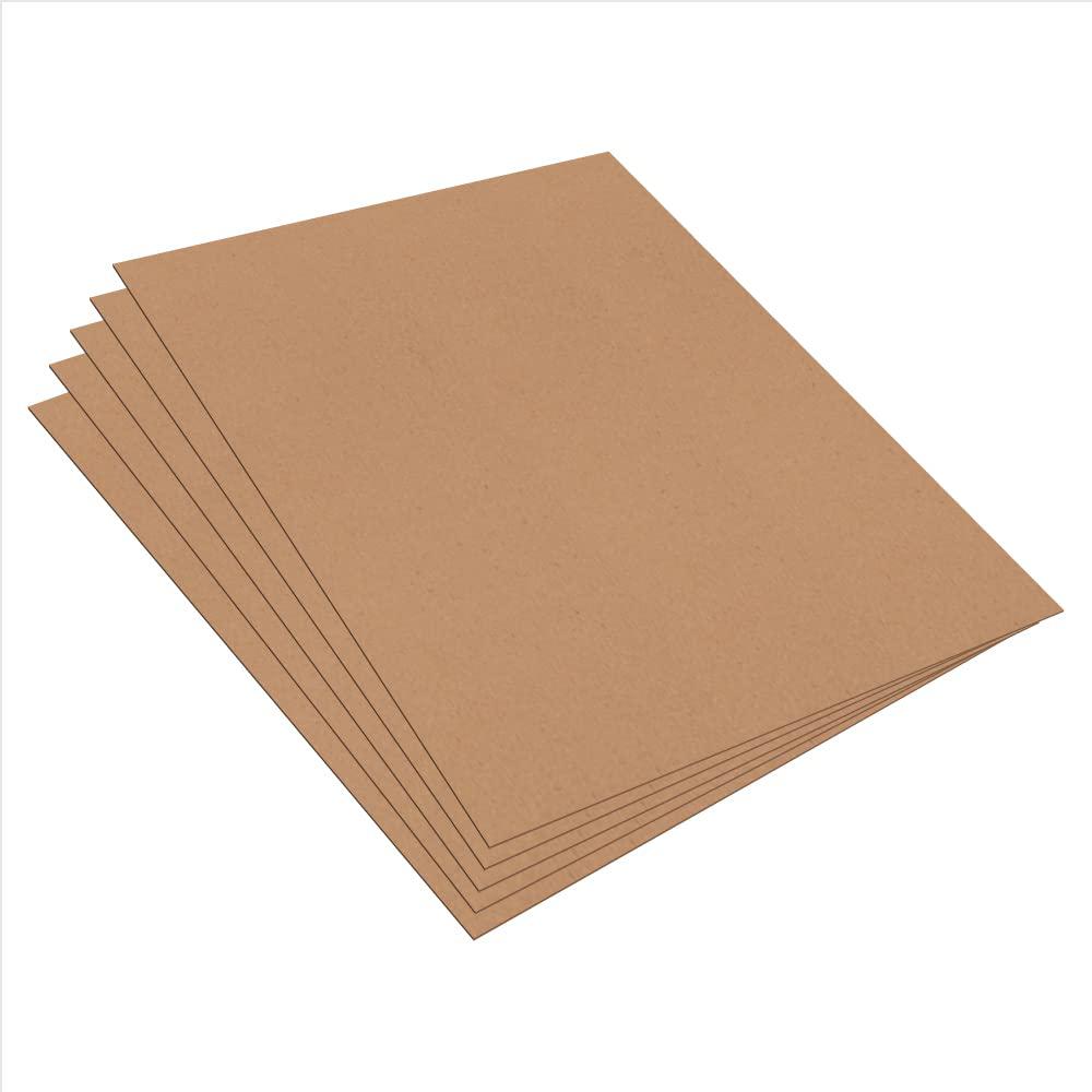 Mega Format chipboard sheets, lightweight, chipboard 8.5 x 11.022 - thin  cardboard sheets, chip board for crafts, paperboard, kraft board