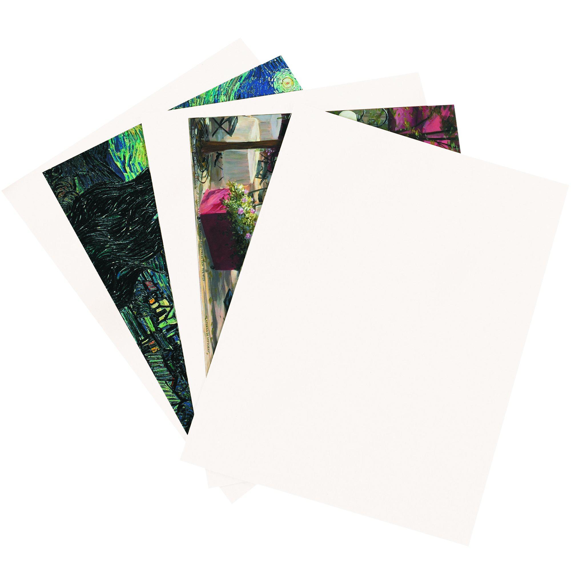 Box USA chipboard sheets, 8 1/2" x 11", white, 22 pt. medium duty, for package protection, scrapbooking and picture frame backing, 96