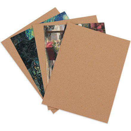 The Boxery 100 8.5x11 chipboard cardboard craft scrapbook material scrapbooking packaging sheets shipping pads inserts 8 1/2 inch x 11 i