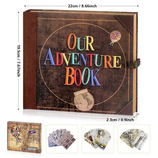 FEIYU BUY our adventure book travel diary photo book,scrapbook, photo  album,retro style travel souvenir