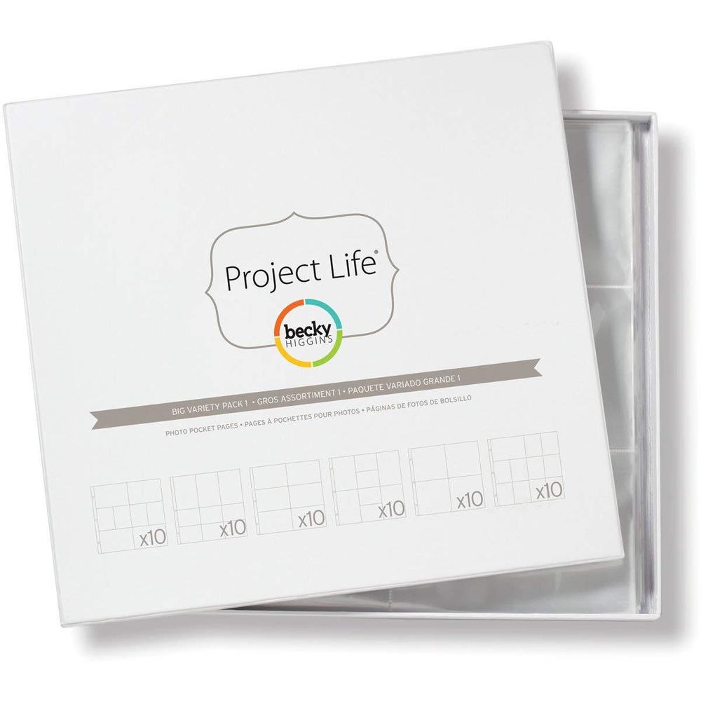 becky higgins project life - big variety pack 1 photo pocket pages 33.2 x 35.4 x 0.6 cm