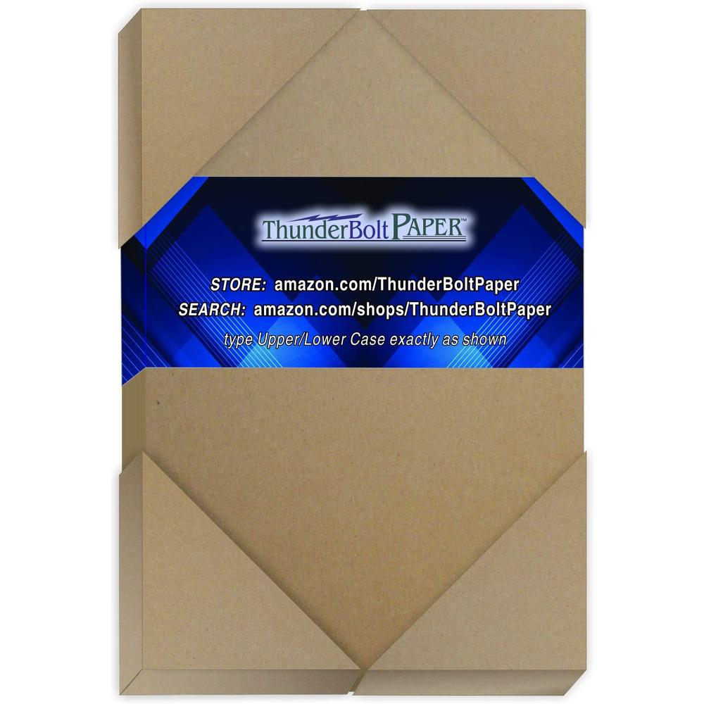 ThunderBolt Paper 600 sheets chipboard 24pt (point) 4 x 6 inches light weight photo card frame size .024 caliper thickness cardboard craft pack