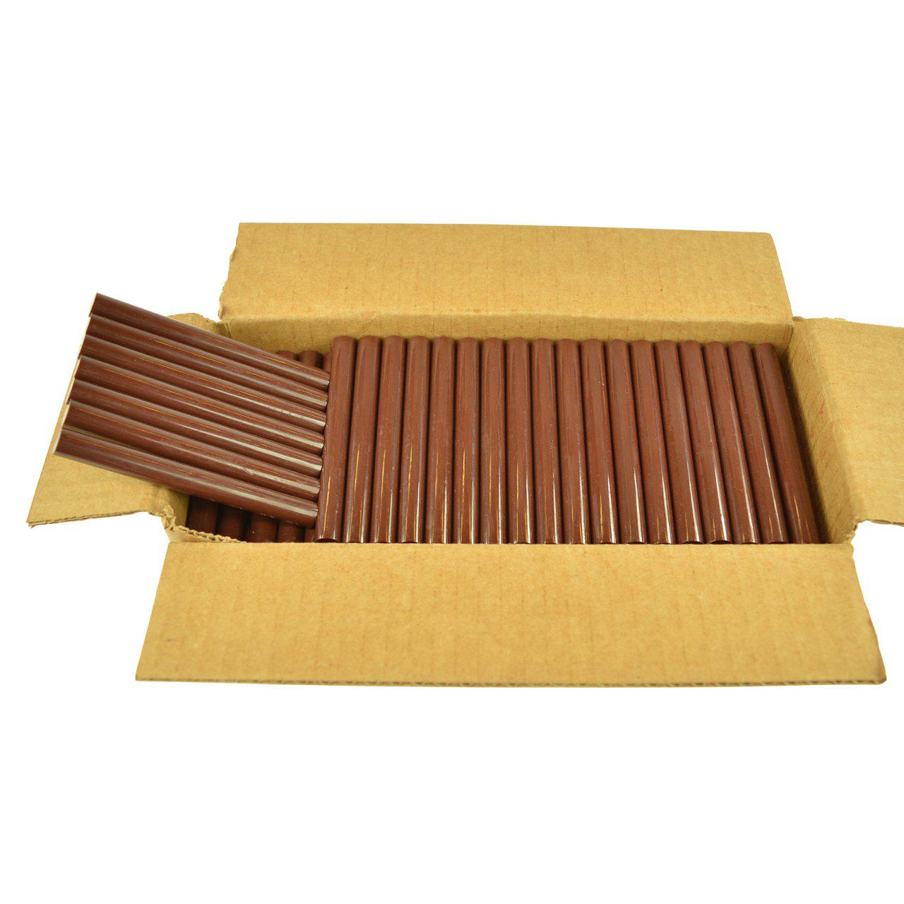 gluesticksdirect brown milk chocolate colored glue sticks 7/16" x 4" 5 lbs