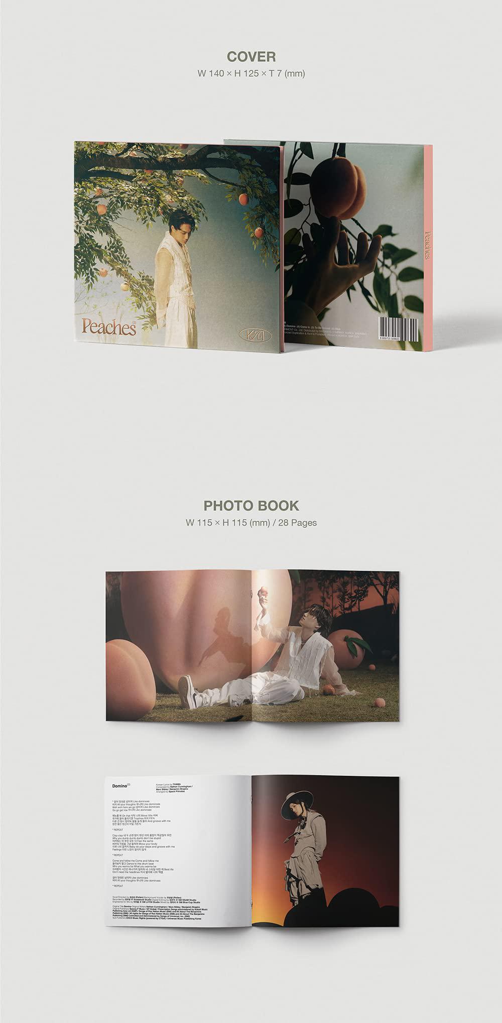 sm ent. kai exo - peaches [digipack ver.] (2nd mini album) album+extra photocards set(smk1323)