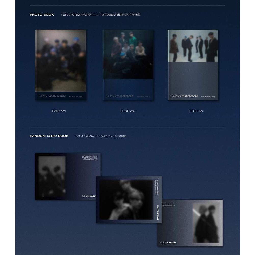 play m entertainment victon - continuous (6th mini album) album+extra photocards set (random ver.)