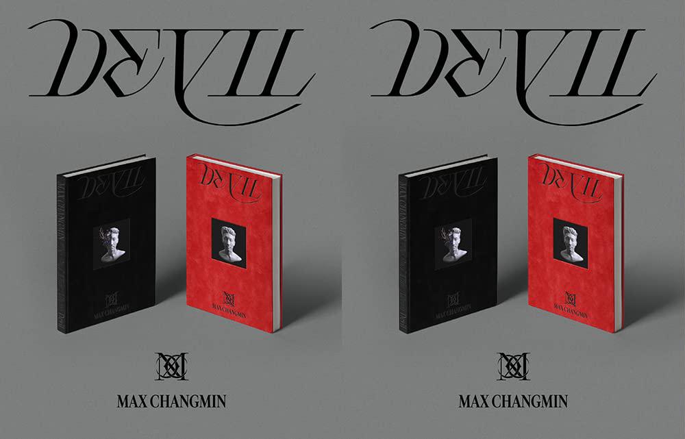 sm ent. changmin tvxq - devil (2nd mini album) (red+black ver. set (+ 2 folded posters))