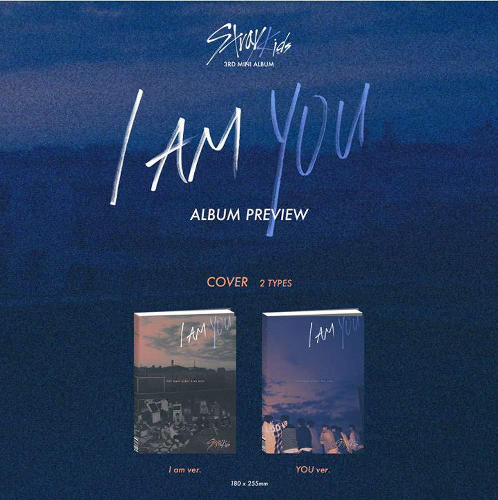 stray kids i am you (you version) the third mini album cd+photobook+3 qr photocards+(extra 4 photocards + 1 double-sided phot