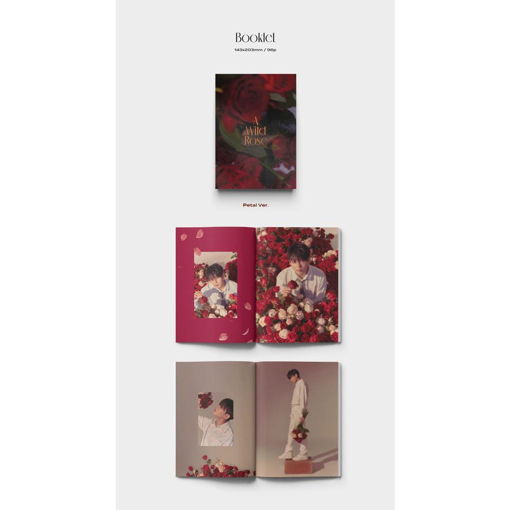 brave entertainment ryeowook super junior - a wild rose (3rd mini) album+extra photocards set (prickle ver.) 150 x 210 mm