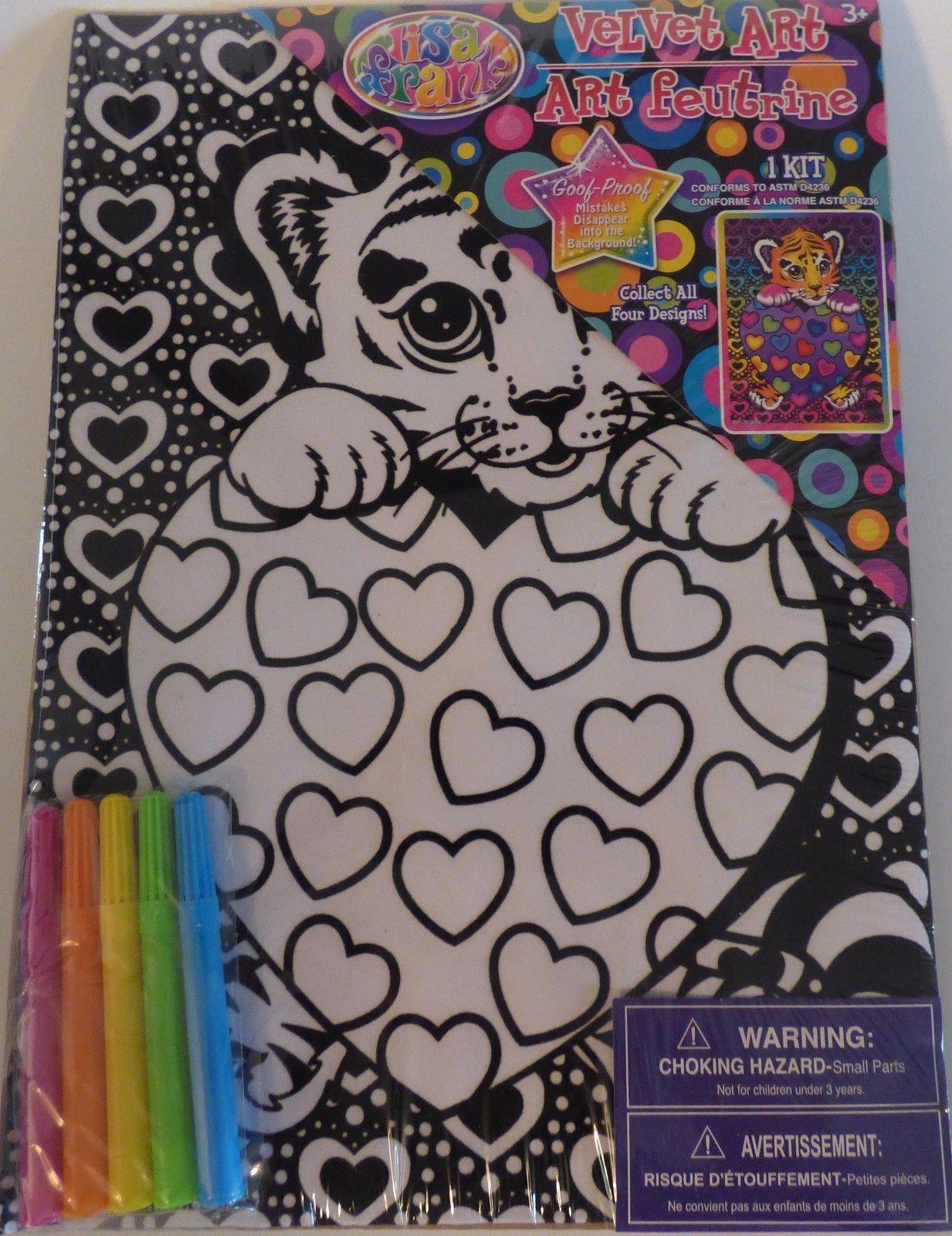 instrainclug new lisa frank velvet art coloring page goof proof ~ tiger ...