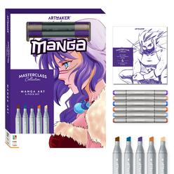 hinkler art maker masterclass collection: how to draw manga kit - adults drawing kit - draw manga - japanese art - drawing st