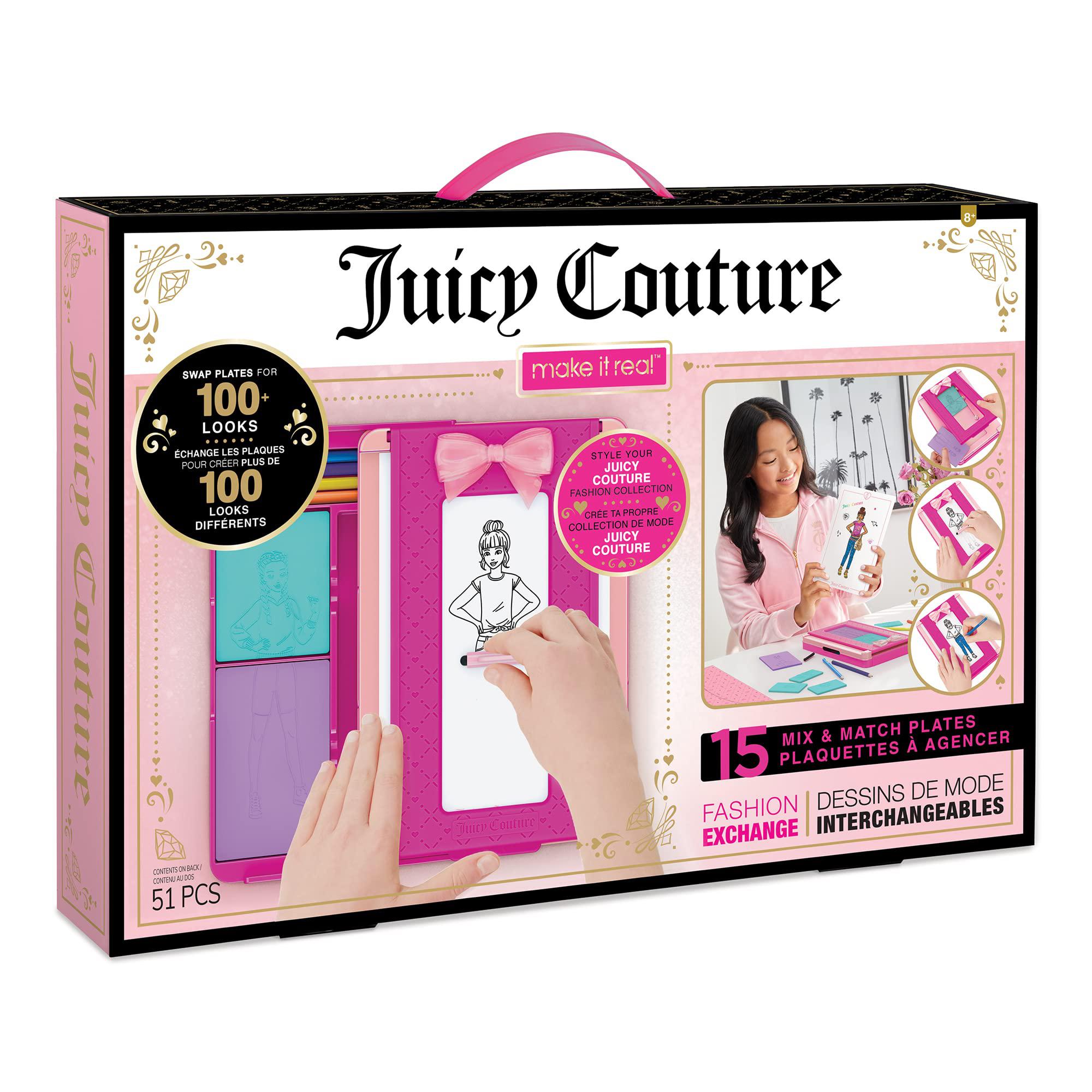 Make It Real make it real - juicy couture fashion exchange - fashion design  kit for kids - fashion design for girls rubbing plates - fashi
