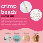 incraftables crimp beads and covers for jewelry making (2100 pcs). assorted  crimp beads for jewelry making (7 colors). best c
