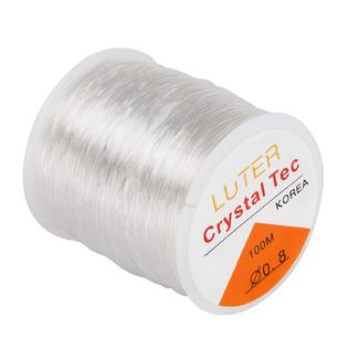LUTER luter 0.8mm clear bead cord crystal elastic stretchy