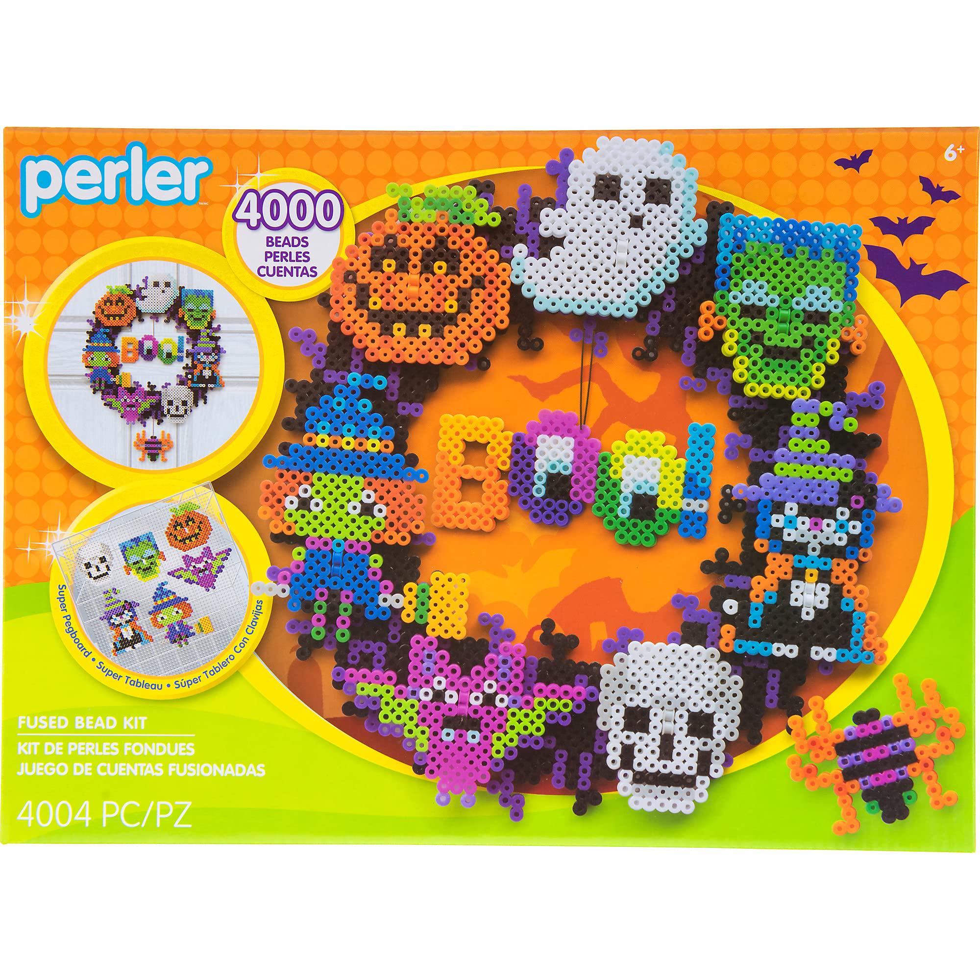 Perler perler wreath halloween fuse bead kit for kids and adults