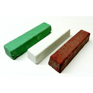 JTS Jewelers Rouge Red, Green and White Metal Polishing Compound Set of 3 Bars 5oz
