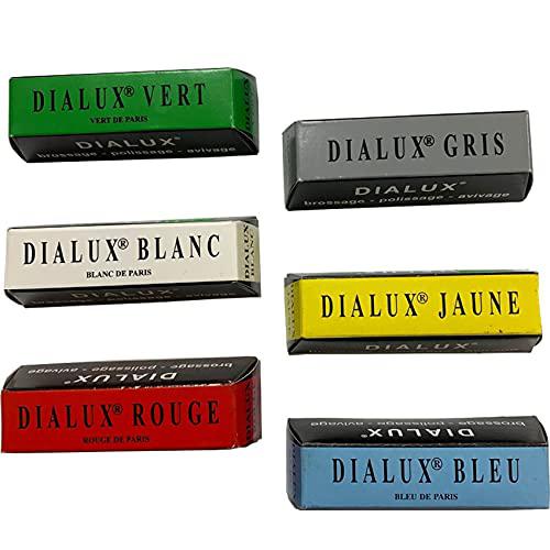 Dialux dialux jewelry polishing compound 6 bars jewelers rouge polish  jewelry & metals