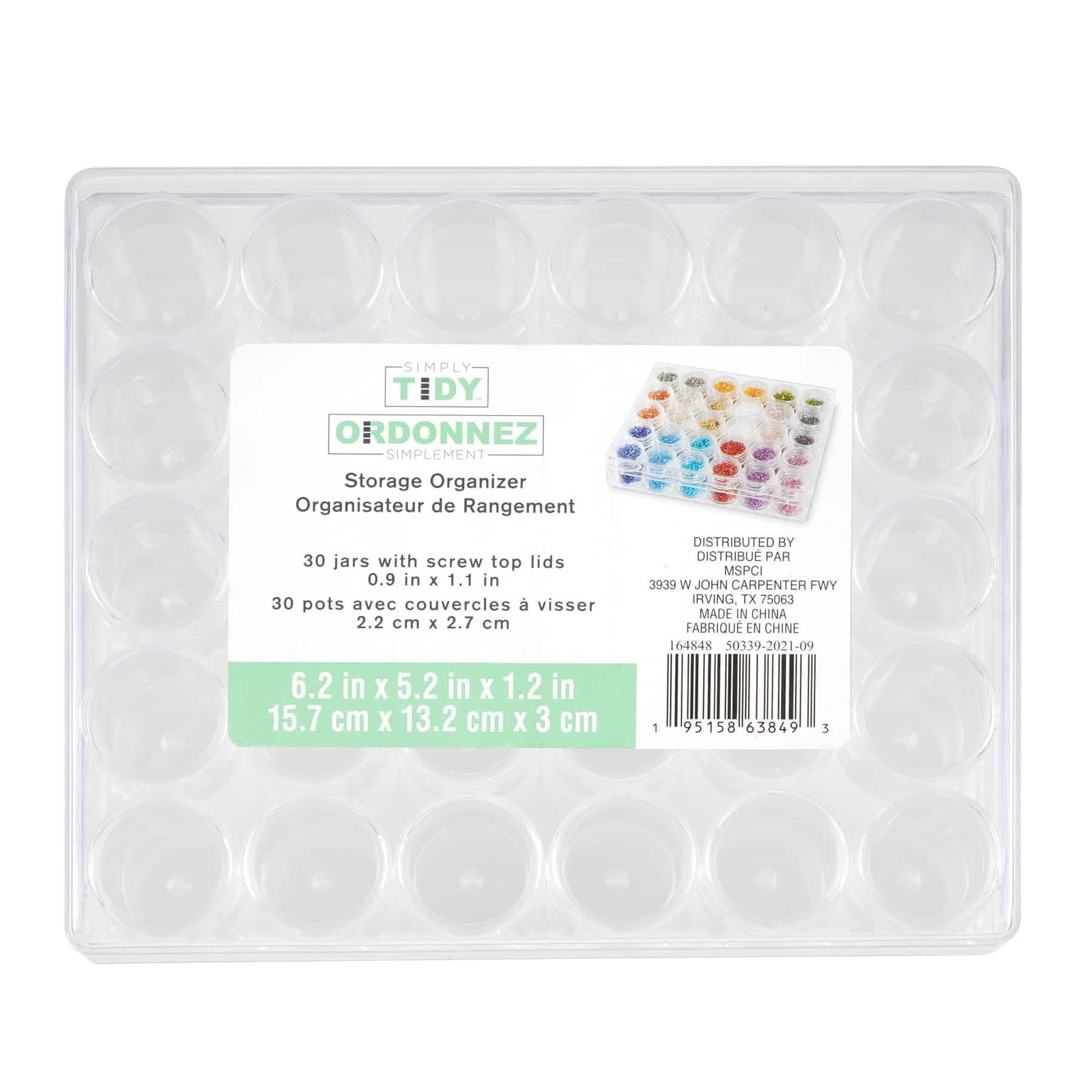 Simply Tidy Michaels Bead Organizer with Storage Containers by Simply Tidy
