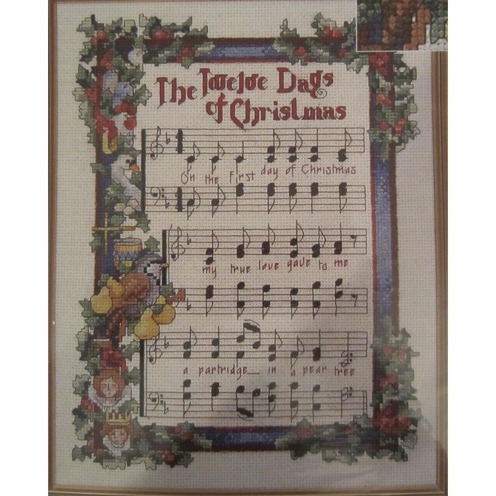 Christmas Traditions twelve days of christmas, counted cross stitch kit